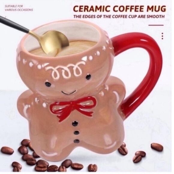 New Gingerbread Man Mug  Coffee Mug 3D - Picture 4 of 8